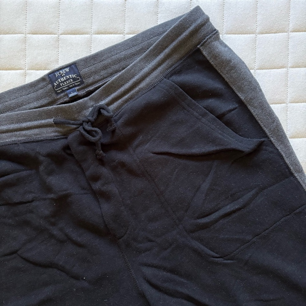 J. Crew Men's Black and Gray Athletic Shorts - Picture 2 of 3